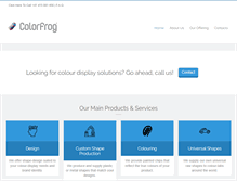 Tablet Screenshot of colorfrog.com